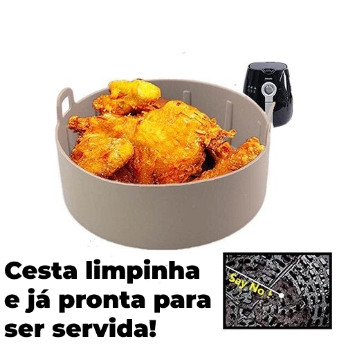 Panela de silicone para fritadeira - Choque Criativo