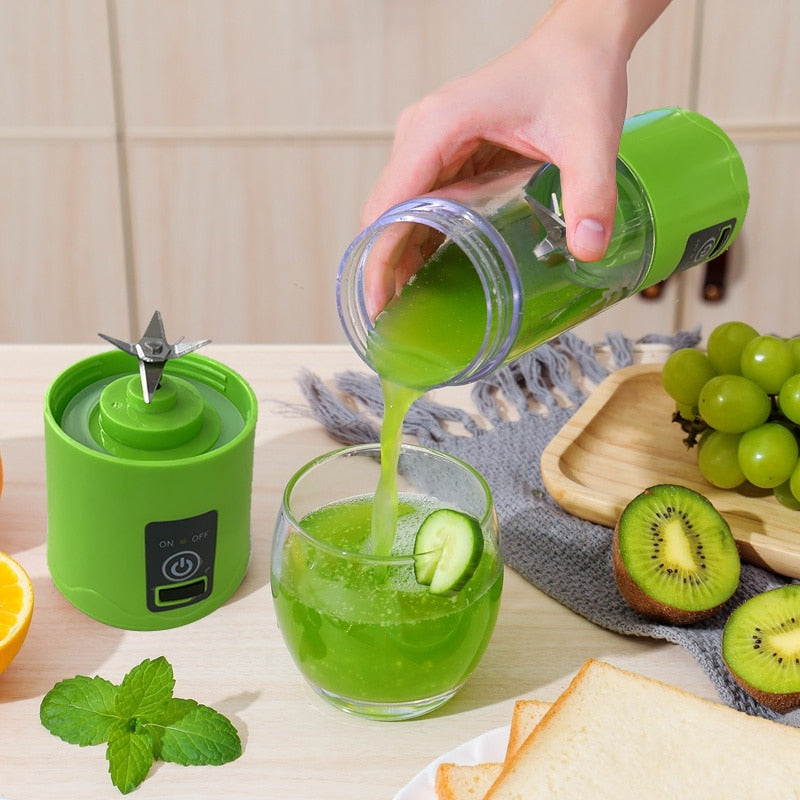 Mini Liquidificador Portátil Juicer USB 380ml - Choque Criativo