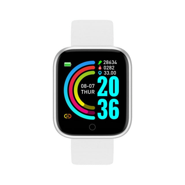 Smart Watch D20 Pro Relógio esportivo Monitor de frequência cardíaca, Pulseira inteligente que acompanha pressão arterial para Android e IOS - Choque Criativo